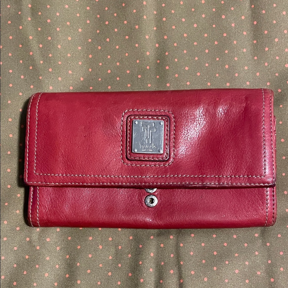 Tignanello Cherry Leather Wallet